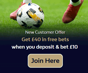 £40 Free Bet